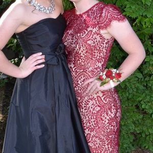 Windsor Red Lace Prom Dress